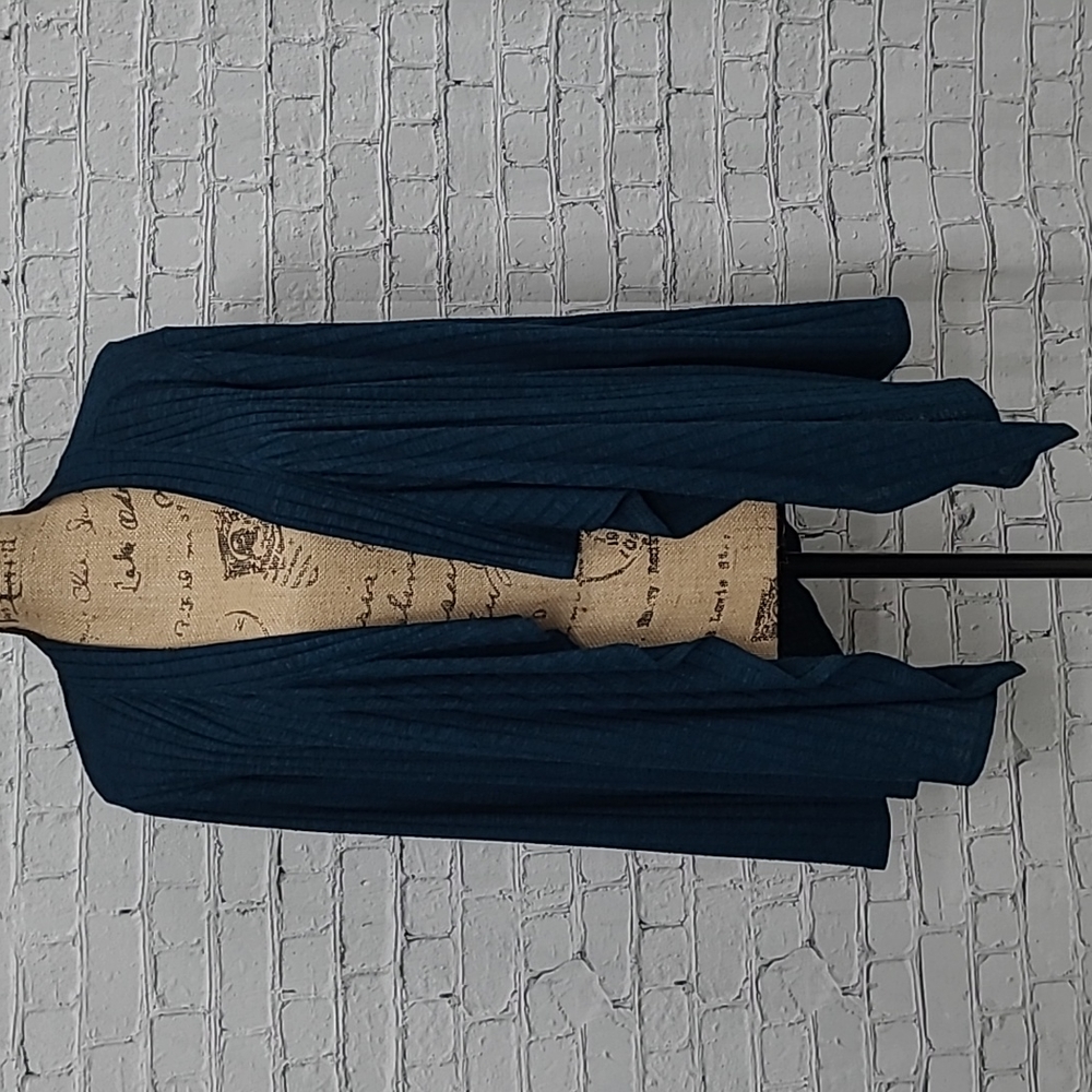 Rebecca Malone Dark Green Ruffled Cardigan